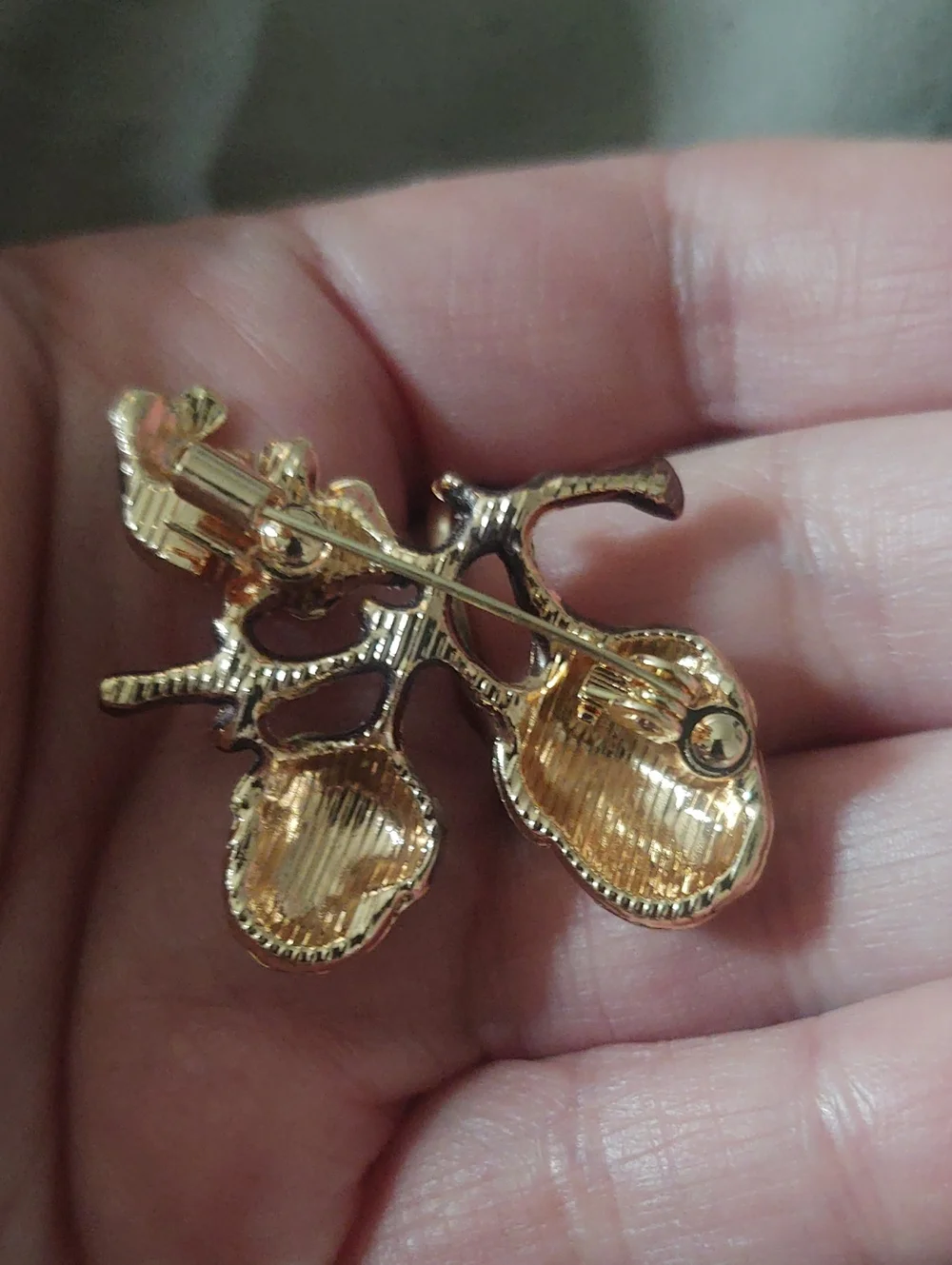 Bronze Tone Acorn Brooch